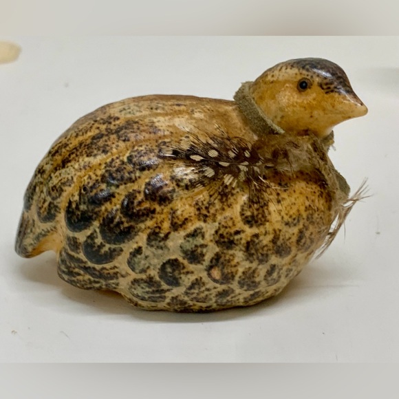 Mid Century Vintage Hand Painted Ceramic Quail Bird Figurine - Picture 14 of 16